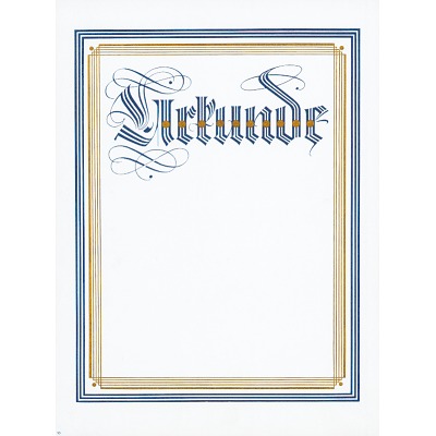 Urkunde „Neutral“