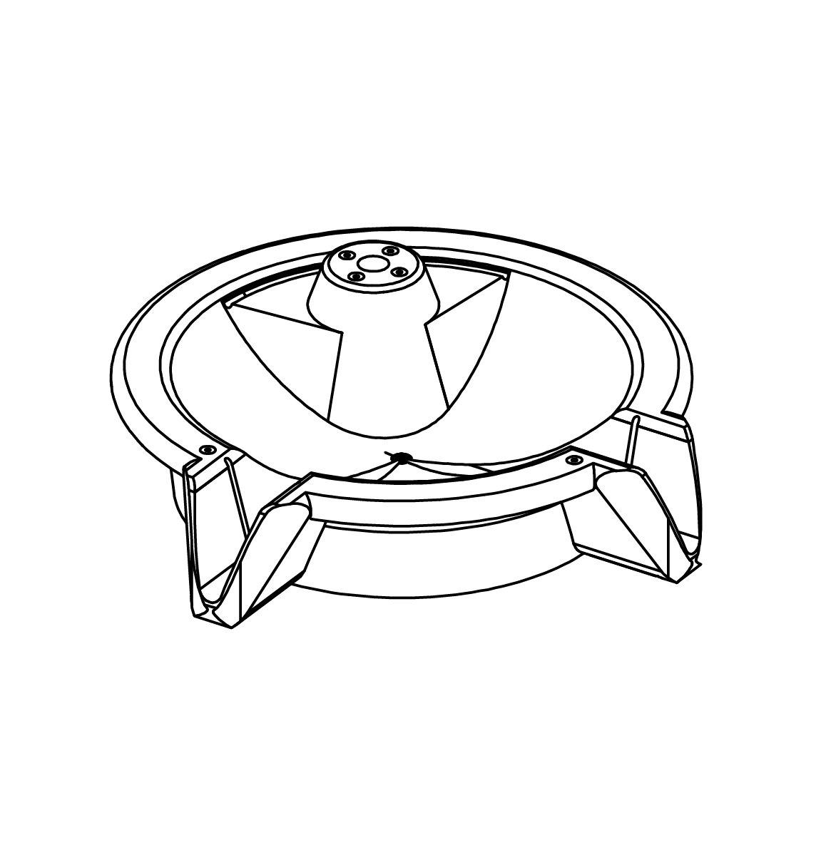 Rundes Vorratsbecken