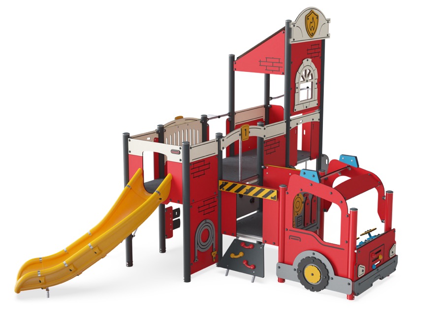 Feuerwache mit Feuerwehrwagen PCM52121