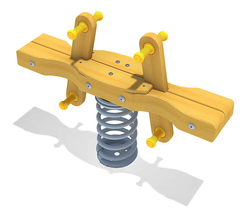 Doppelfederwippe eco-wood
