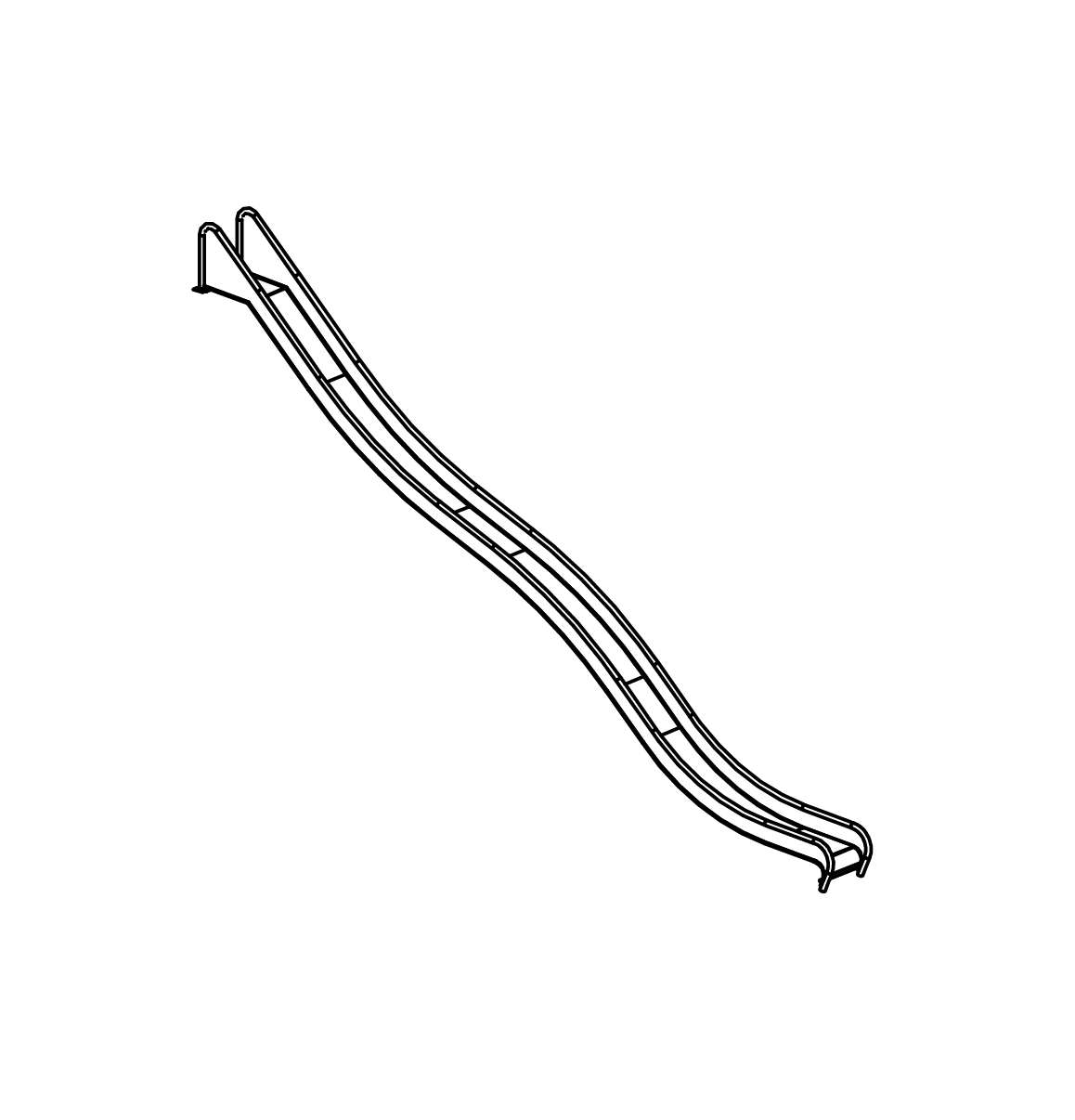 Edelstahlrutsche