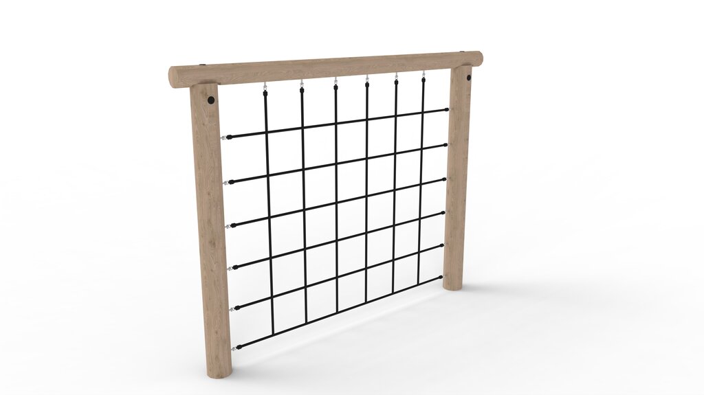 Schaukelgestell mit Kletternetz