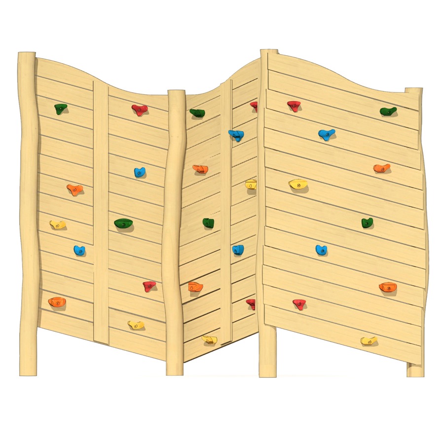Felsen-Kletterwand 3-teilig