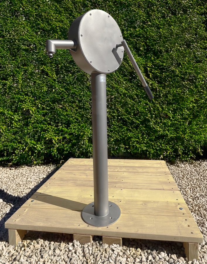 Wasserpumpe Edelstahl mit Hebelgriff -