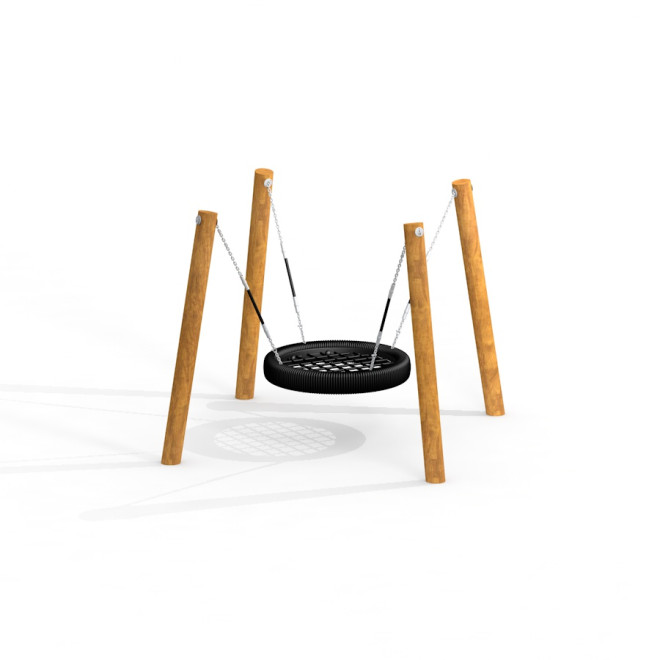 Nestschaukel Robinie 4 Pfosten (BNS 90 cm)