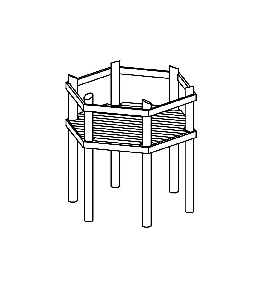 Sechseckplattform