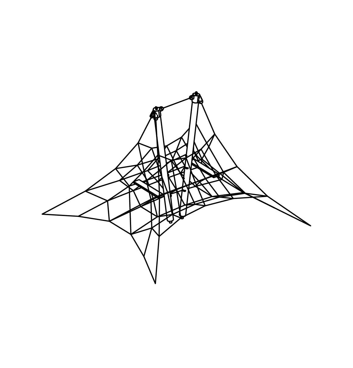 Kleine Netzpyramide