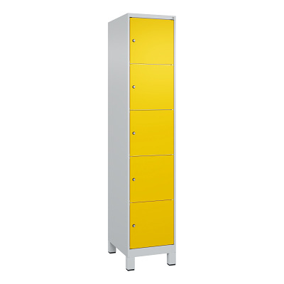 C+P Fächerschrank „Classic Plus“, 5 Fächer übereinander, Abteilbreite 40 cm, mit Füssen