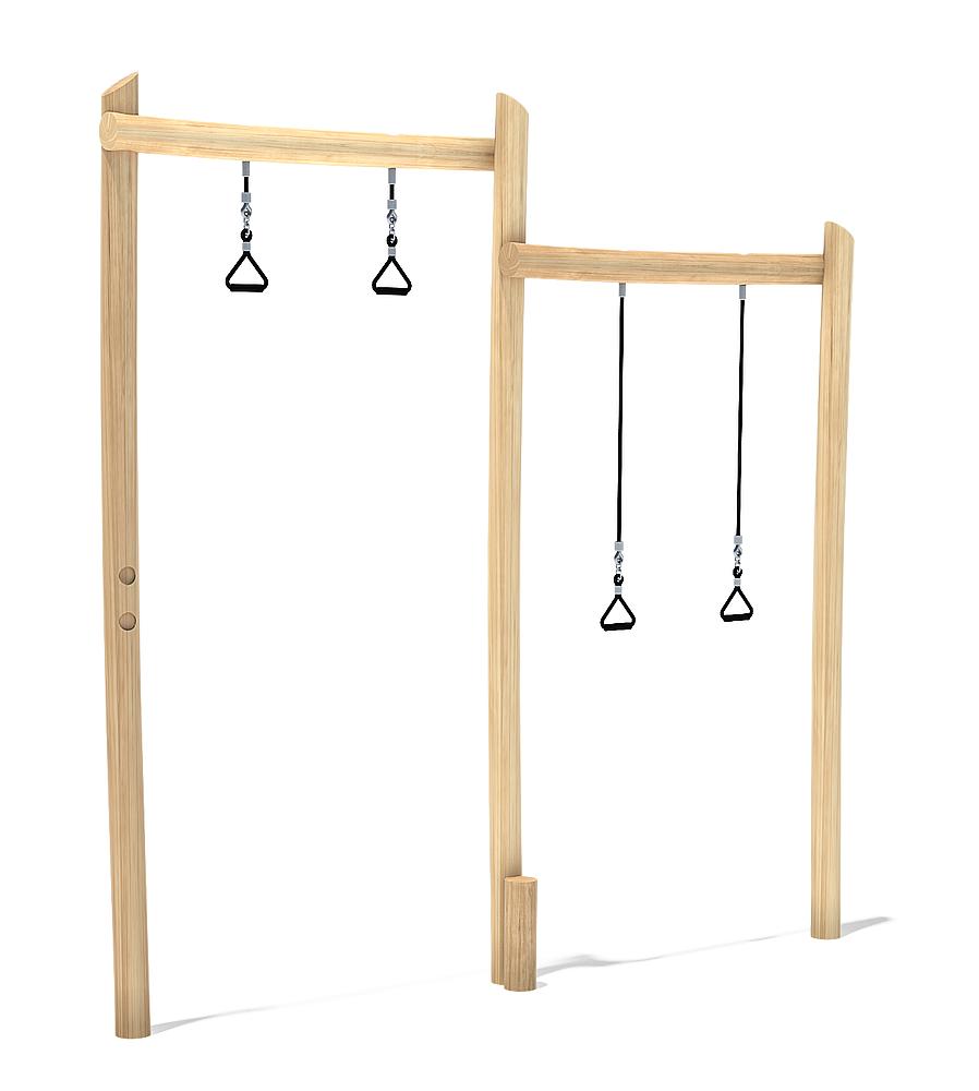 Trimm-dich-Pfad Klimmzugtrainer mit Ringen