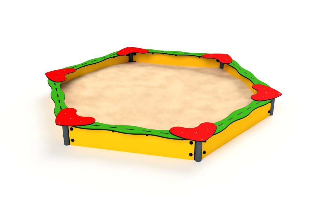 3207S Sechseckiger Sandkasten
