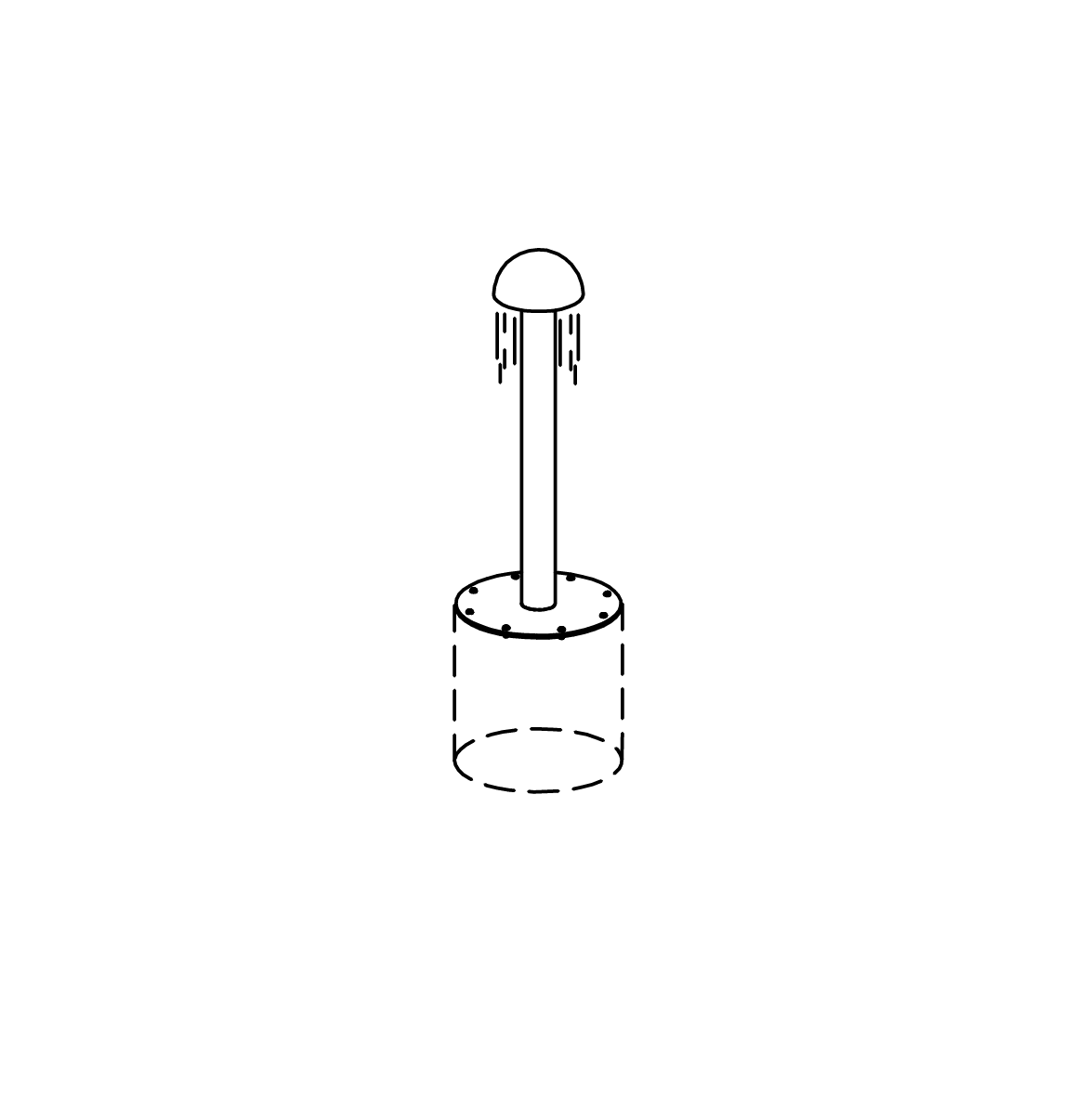 Wasserspendersäule
