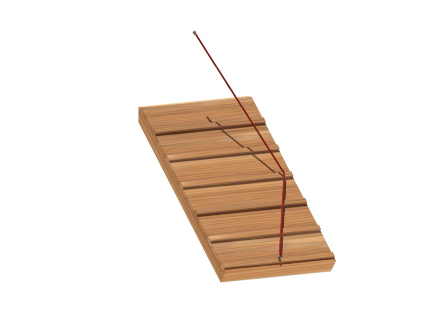 Ersatz-Holzbau - für schräge Rampe, 134