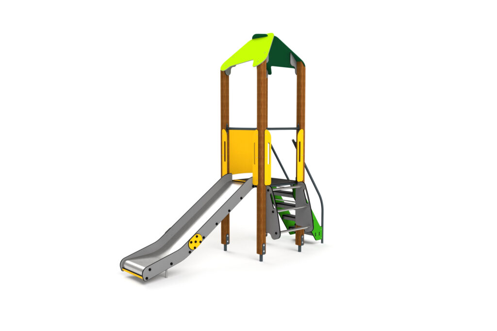 10008 Kleiner Kletterturm mit Treppe und Sprossenaufstieg