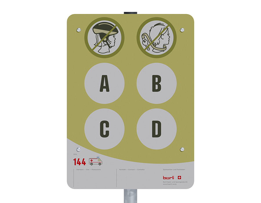 Spielplatztafel Individuell