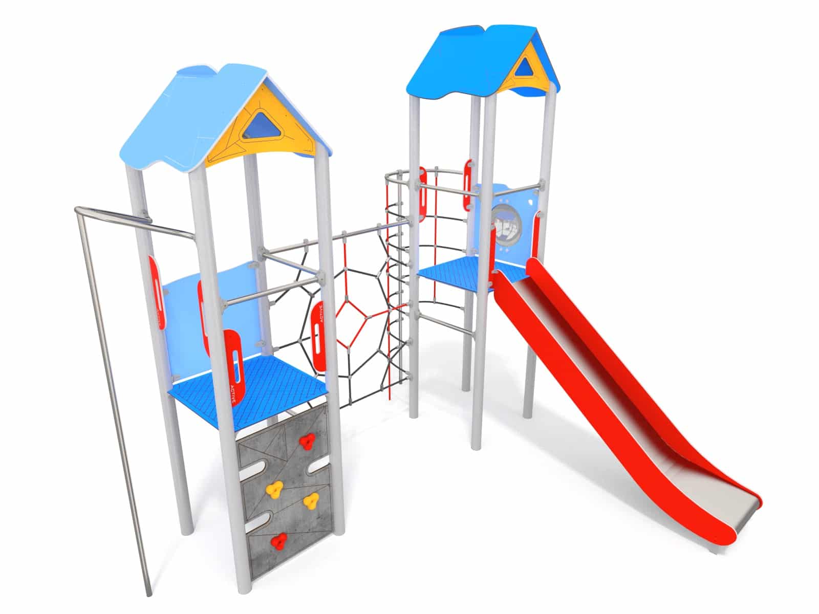 Doppelturmset mit Linarium für den Spielplatz