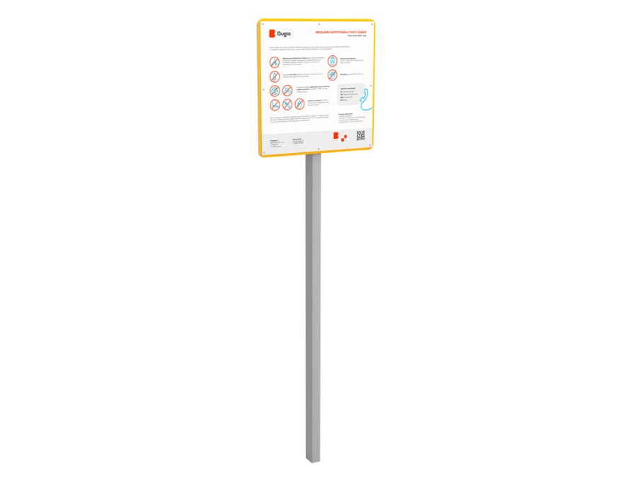 Informationstafel für Spielplatz