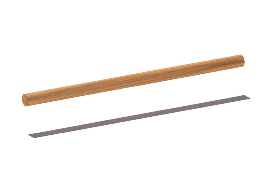 Wippbalken, Ø 20 cm - für Wippe, 2-sitzig