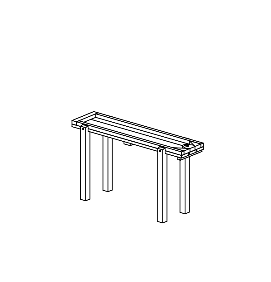 Rinne mit Keilverschluss