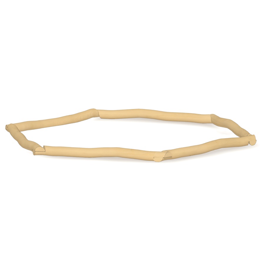 Sandkasten Rundholz Ø4m