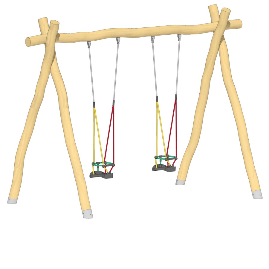 Schaukel 2-fach LH250cm, 2 Kleinkind-Schaukelsitze