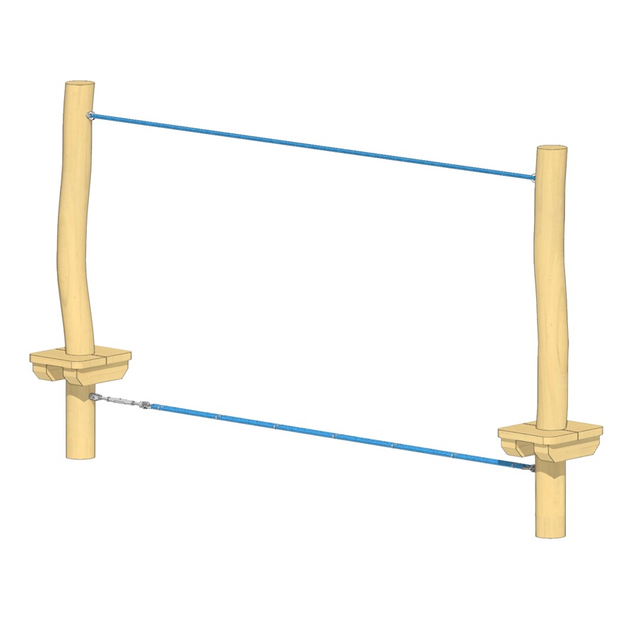 Slackline 3m mit Halteseil
