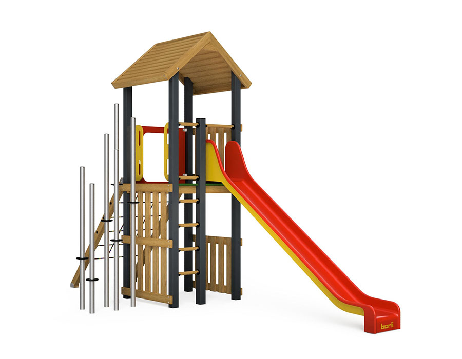 Spielturm-Kombination Eco/Aluminium