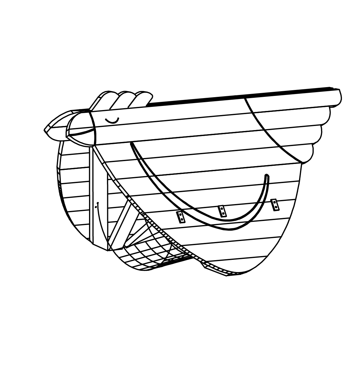 Großes Huhn mit Netz