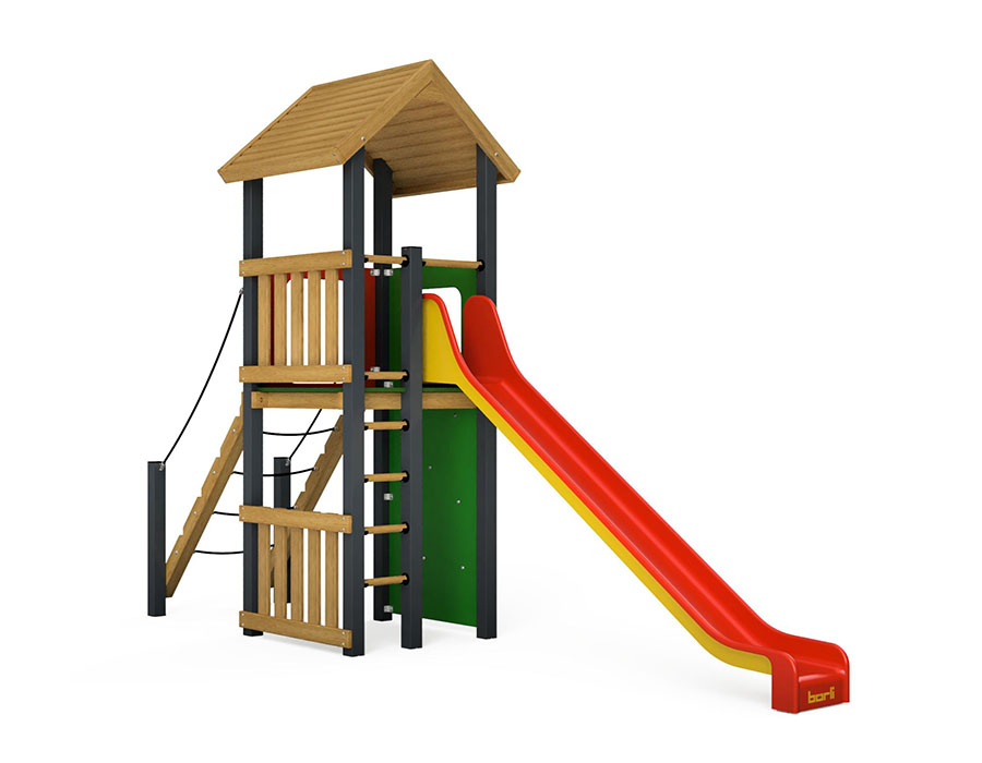 Spielturm-Kombination Eco/Aluminium