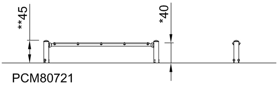 KOMPAN Balancierbalken flach
