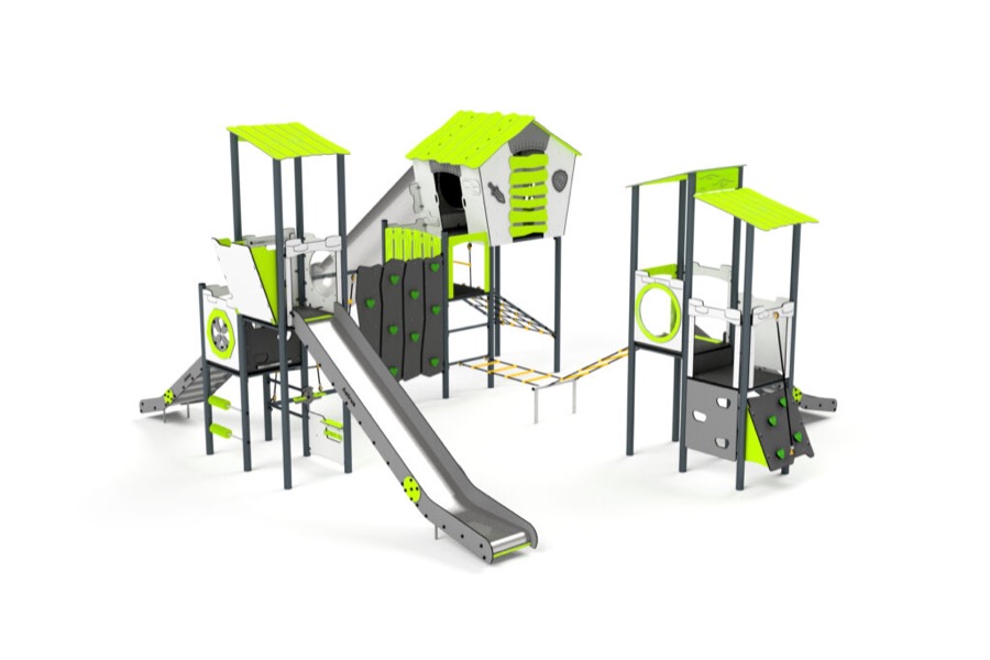11085 Multi-Turm-kletter-rutsch Anlage