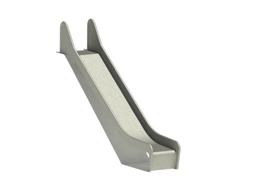 Hangrutschbahn Edelstahl, ABH 150 cm, Breite 50 cm