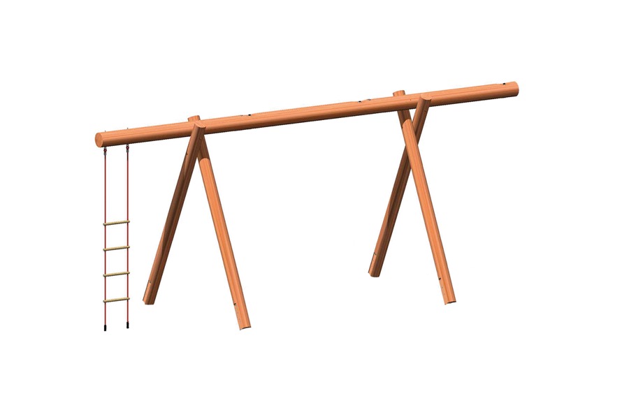 Ersatz-Holzbau inkl. Strickleiter