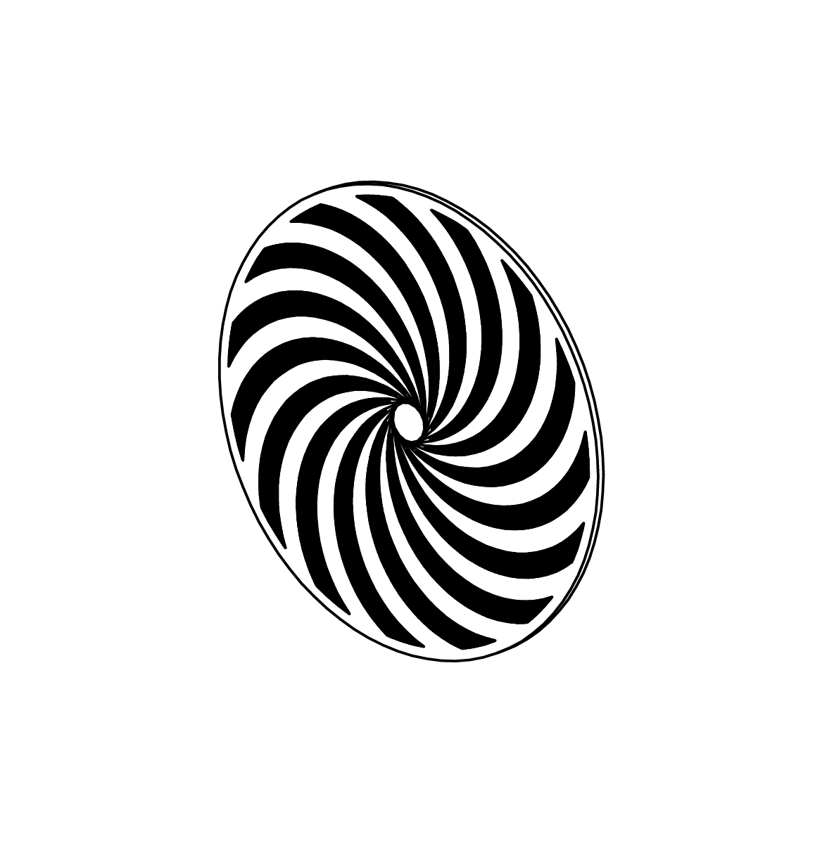 Rotierende Scheibe – Spirale