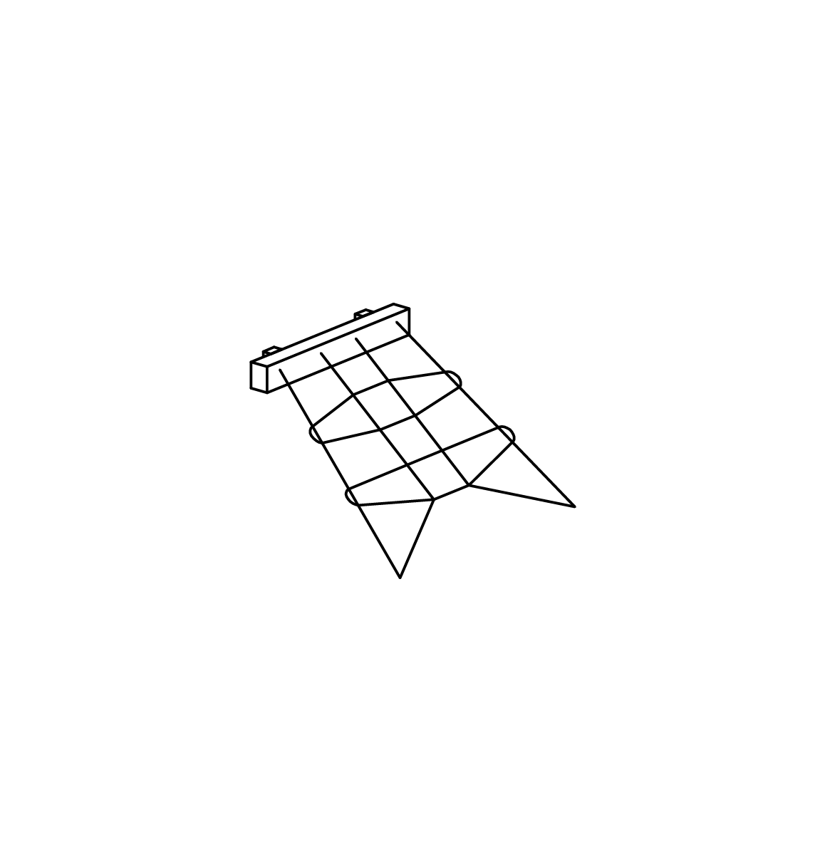 Schräges Kletternetz für Hütten