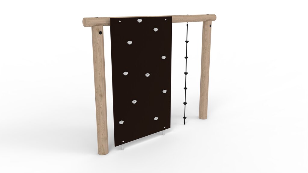 Schaukelgestell mit Kletterwand