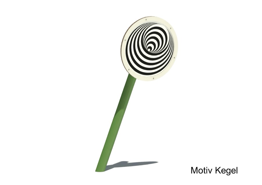 Rotierende Optikscheibe 18101, Motiv Kegel