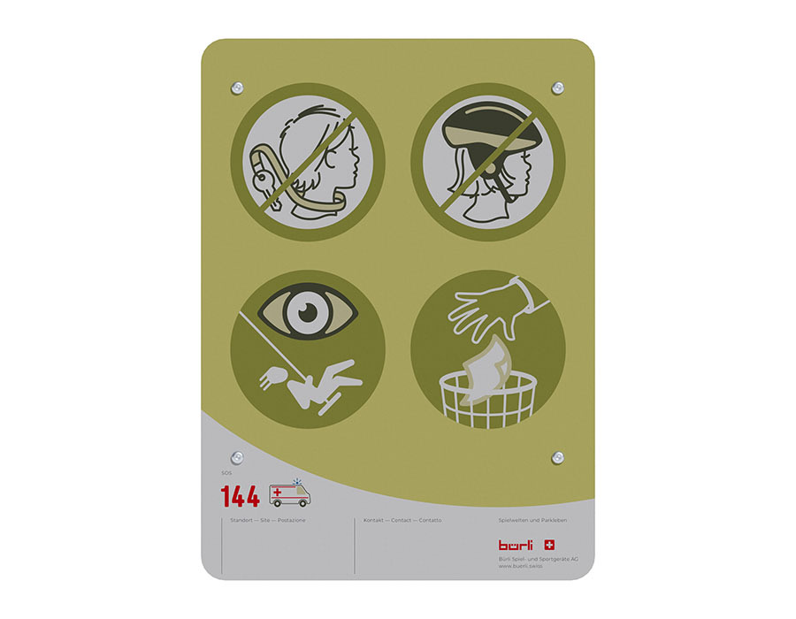 Spielplatztafel Standard