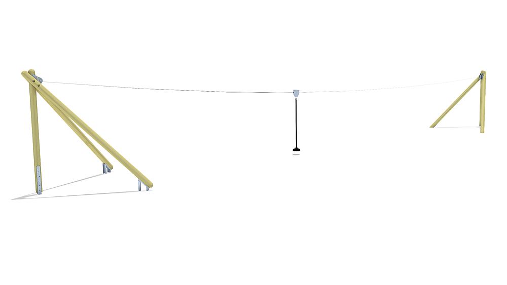 Seilbahn Montana 20 m für Hügelverbau