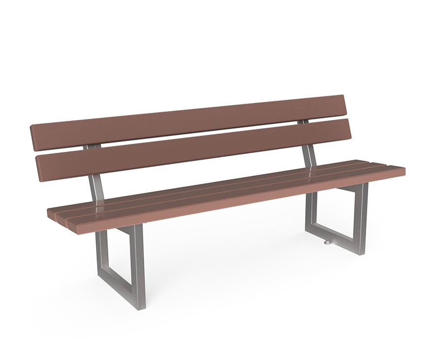 Parkbank Sedero Recycling-Kunststoff