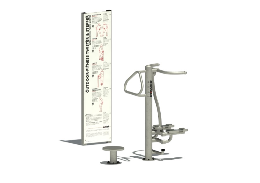 SPGM POWER® Fitness Twister & Stepper