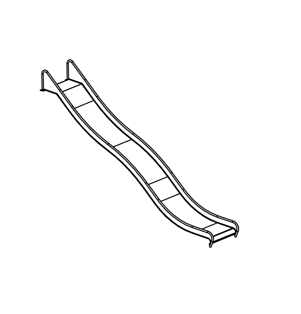 Edelstahlrutsche