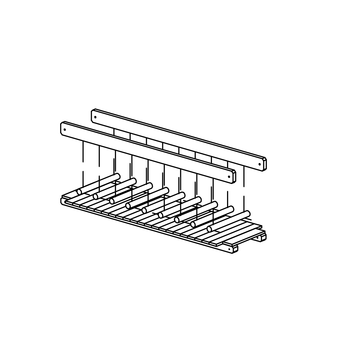 Handlauf und Laufhölzer