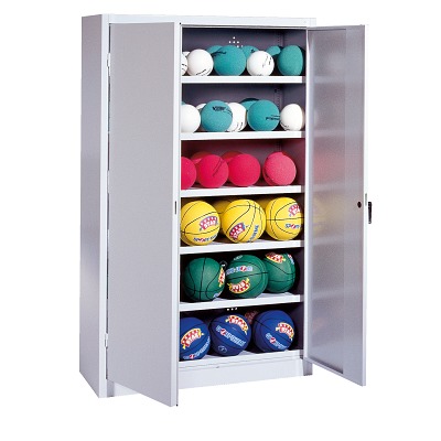 C+P Ballschrank mit Vollblech-Flügeltüren (Typ 3), HxBxT 195x120x40 cm