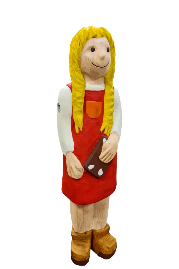 Schnitzfigur Gretel -