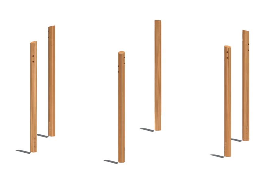 Set Ersatz-Standpfosten - für Schaukel 5305/530