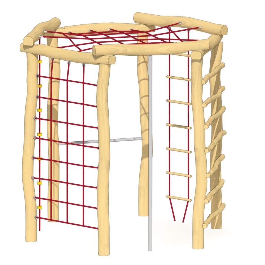 Sechseckanlage H250cm Dachnetz