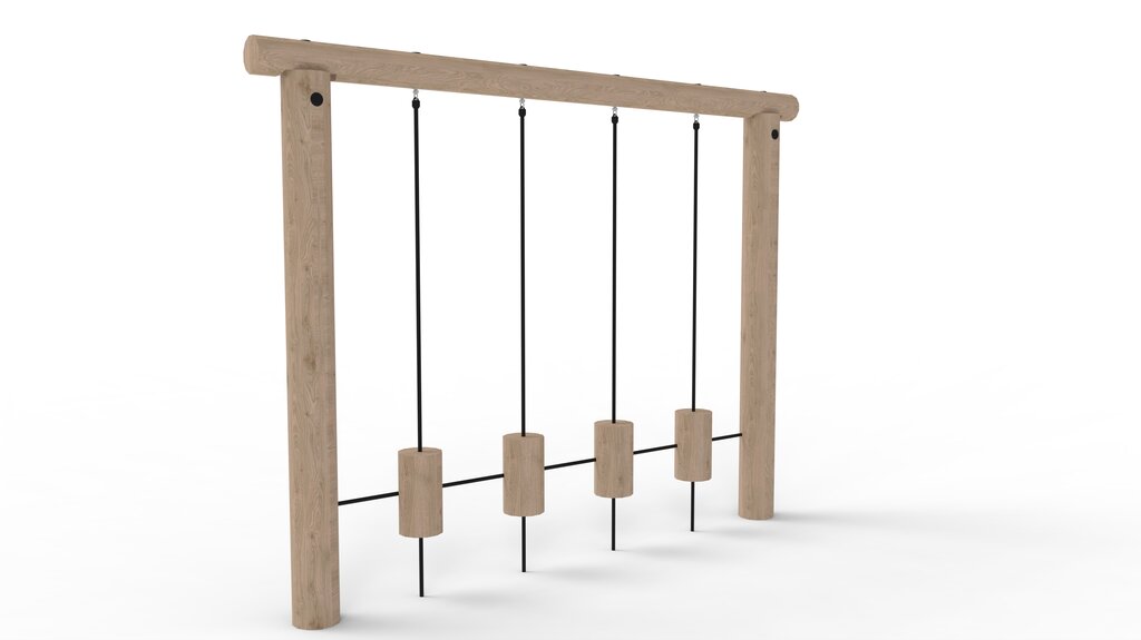 Schaukelgestell mit Balancierblöcken