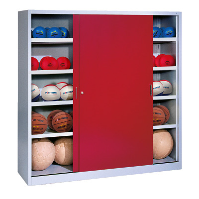 C+P Ballschrank mit Vollblech-Schiebetüren (Typ 4), HxBxT: 195x120x60 cm