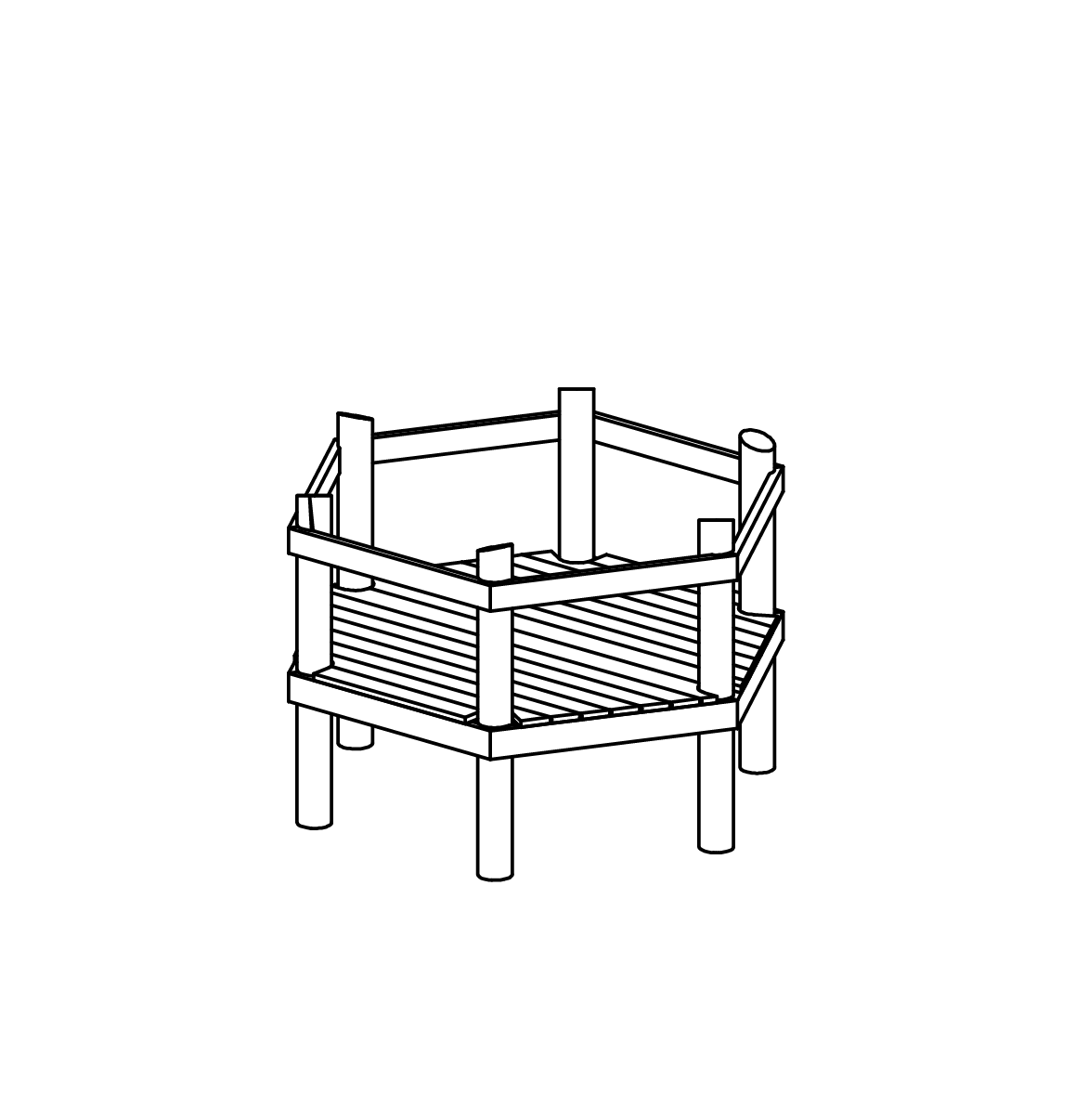Sechseckplattform