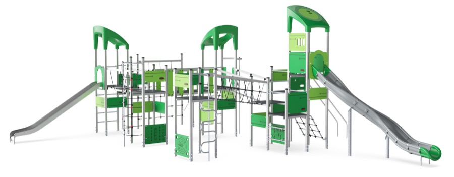 5-Turm-Spielanlage mit Multi-Ebenen, hoch KPL5002